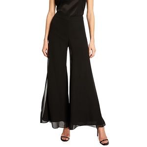 St John Evening Silk Georgette Wide Leg Pant